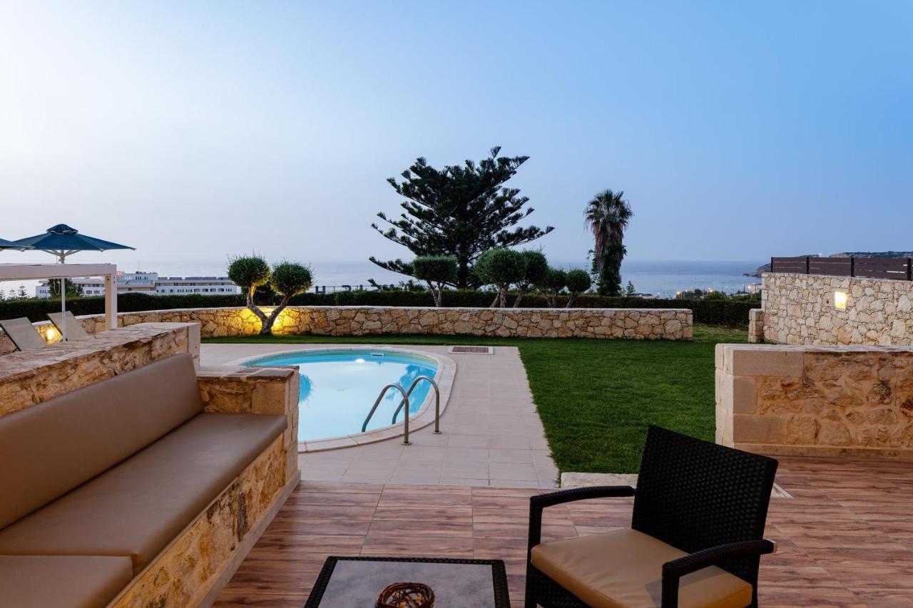 Vila - Private Pools & Seaview - 500m From Stavromenos (Rethymno)
